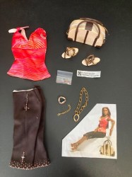 Doug James CED S Series 19.5" Fashion Doll Close to Capri Outfit, Top, Beaded Capri Pocket Pants, Jewelery, Sandals No Doll